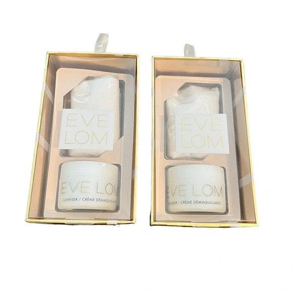 NIB Eve Lom Travel Size Jars 0.7 Ounces With Muslin Cloth TWO - Picture 3 of 3